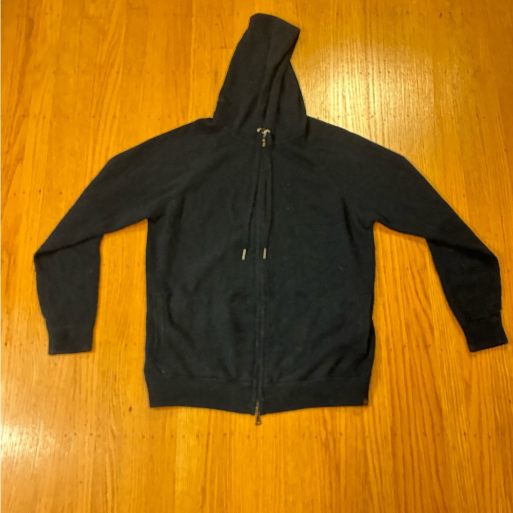 Men's Navy Blue Hooded Sweater